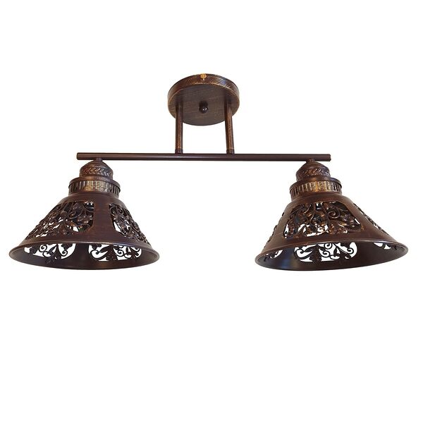 Люстра MО 83-5046/2 ржавая 2х60 Вт E27 230 В металл