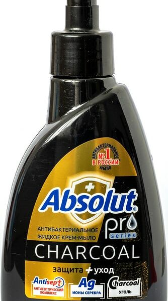 Мыло жидкое Absolut Pro Серебро + Уголь 250г