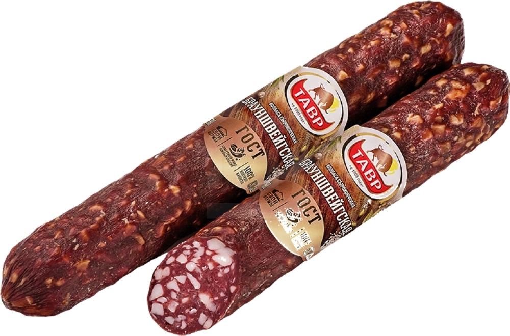 

Колбаса сырокопченая Тавр Брауншвейгская, вес