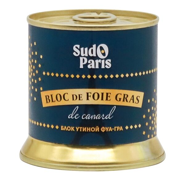 Консервы Sud O Paris паштетные печеночные стерилизованные фуа-гра утиное 200г, Франция