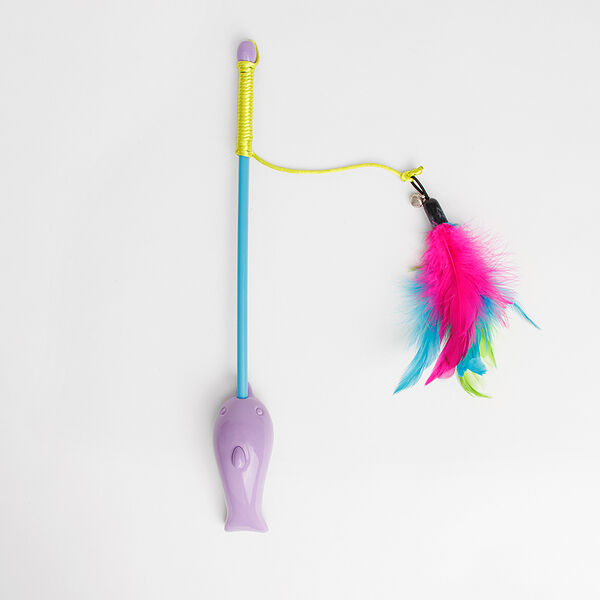 Игрушка-дразнилка с лазерным лучом для кошек Дельфинчик, 30х3,5х3,5 см