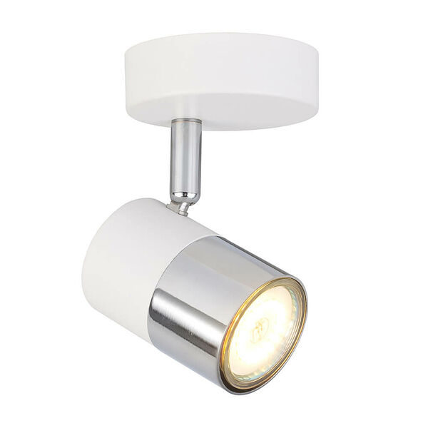 Спот HIPER Alba, GU10, 50Вт, металл, белый, серебристый