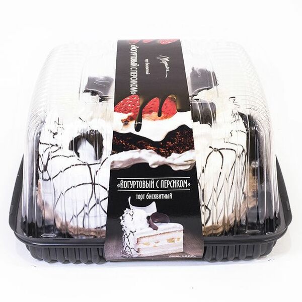 Торт бисквитный Тортьяна Йогуртовый с персиком