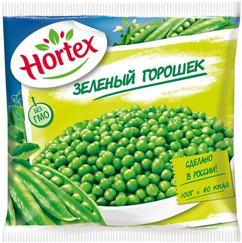 Горошек Hortex зелёный быстрозамороженный 400 г