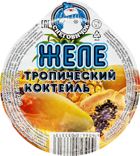 

Желе фруктовое Снеговичок Тропический коктейль 150 г