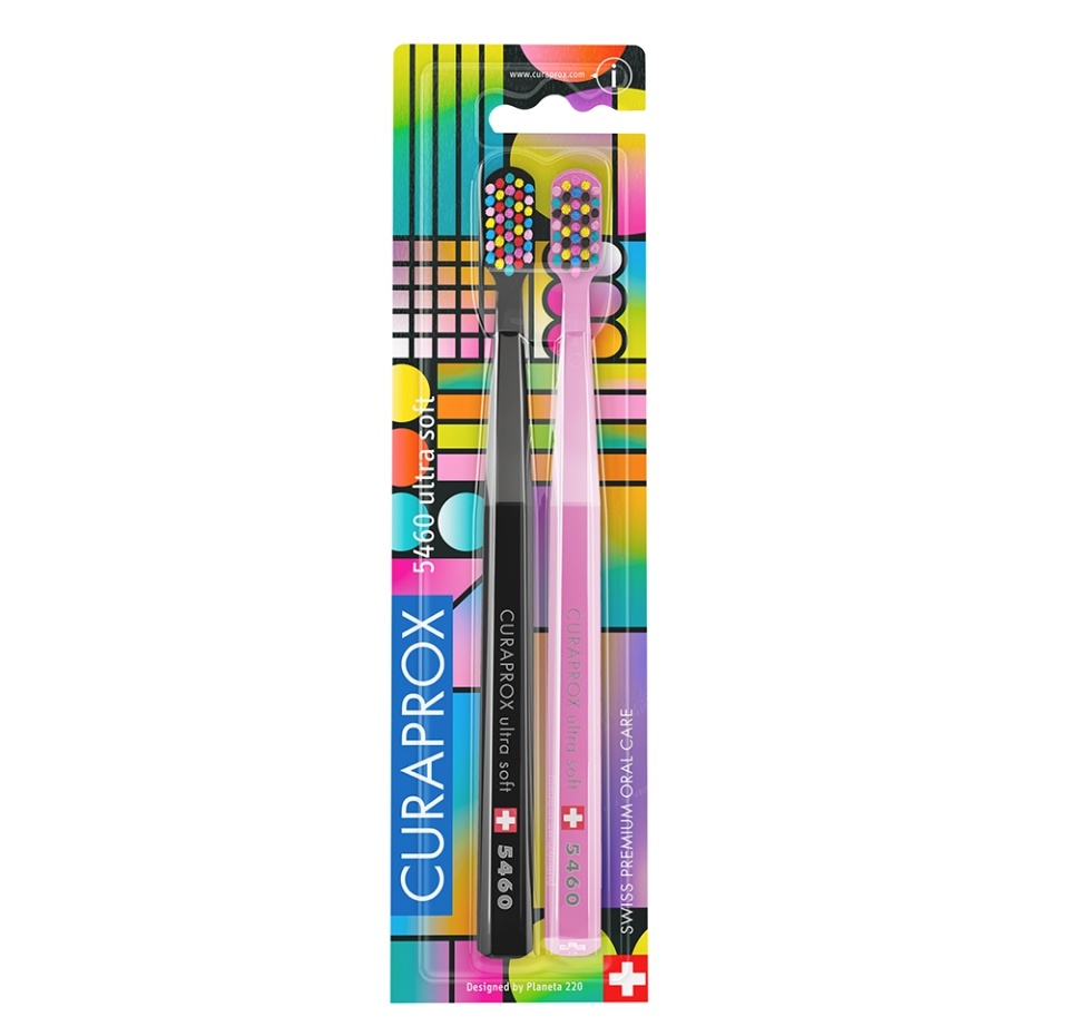 

Набор зубных щеток Curaprox Toothbrush 5460 Ultra Soft Set Special Edition 2 шт
