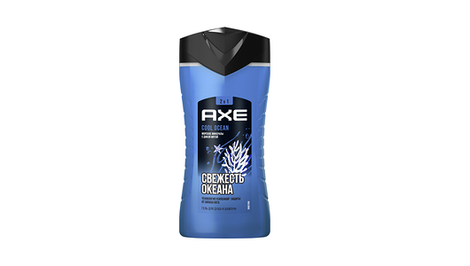 Гель для душа и шампунь Axe Cool Ocean 2в1 250 мл