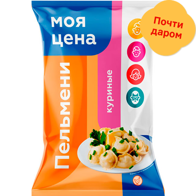 

Пельмени Моя цена куриные