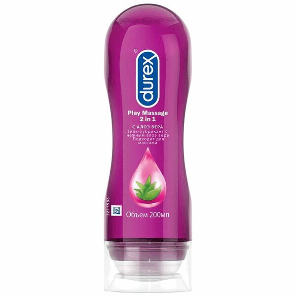 Гель-лубрикант Durex Play massage 2 в 1 200 мл с алоэ вера
