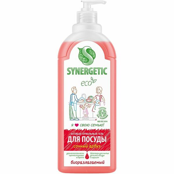 Средство для мытья посуды Synergetic Сочный Арбуз
