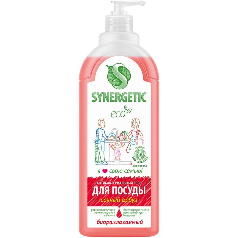 

Средство для мытья посуды Synergetic Сочный Арбуз 1000 мл крышка в ассортименте