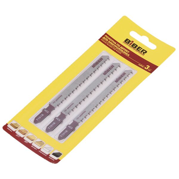 Полотна для электролобзиков чистые, БИБЕР, 74 мм