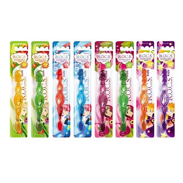 Зубная щетка R.O.C.S. для детей 3-7 лет, в ассортименте