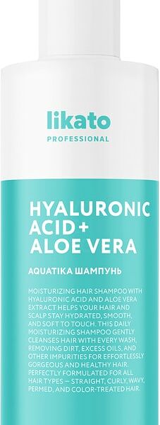 Софт-Шампунь для волос Likato Aquatika с соком алоэ вера и гиалуроновой кислотой 250мл