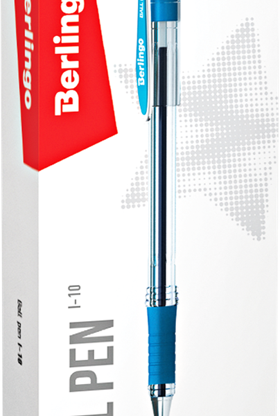 Ручка шариковая Berlingo I-10 синяя, 0.4 мм