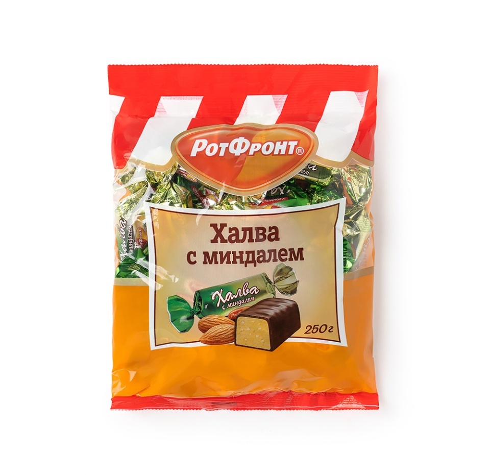 

Конфеты Рот Фронт халва с миндалем, 250 г