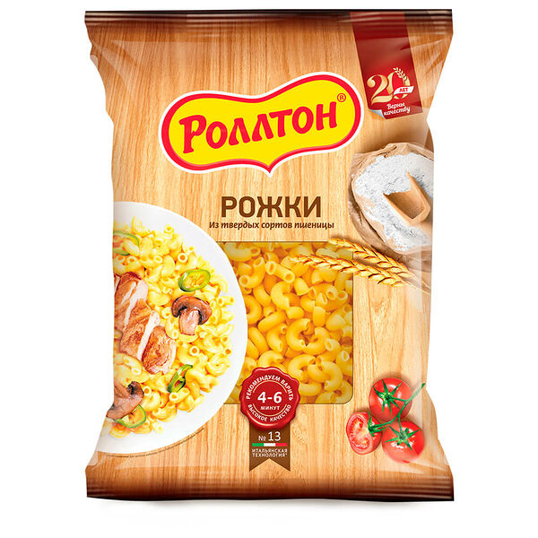 Макароны Роллтон 400г рожки