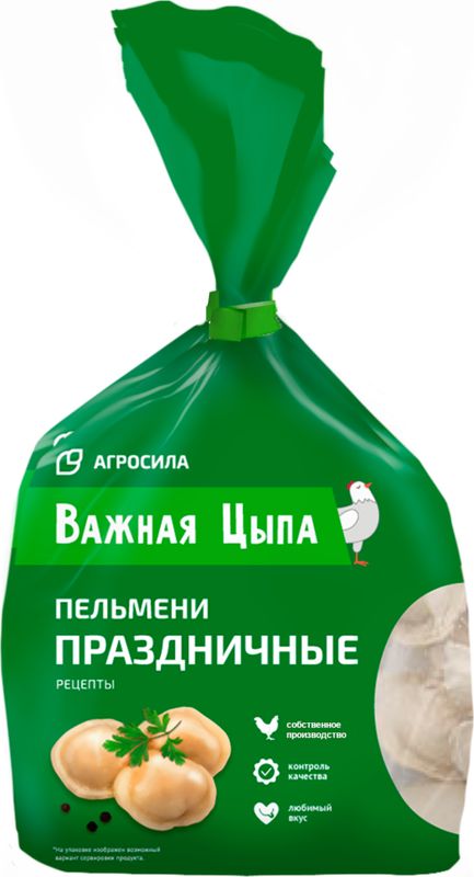

Пельмени Важная цыпа Праздничные рецепты замороженные 1кг