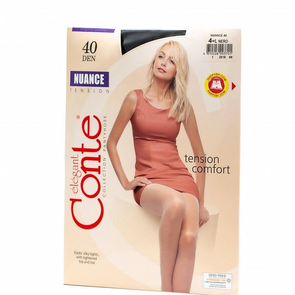 Колготки Conte Elegant Nuance tension черный 40 den