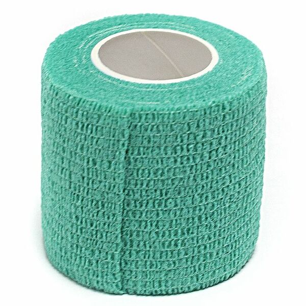 Бинт VETЗАБОТА ветеринарный самофиксирующийся зеленый  7,5х450см