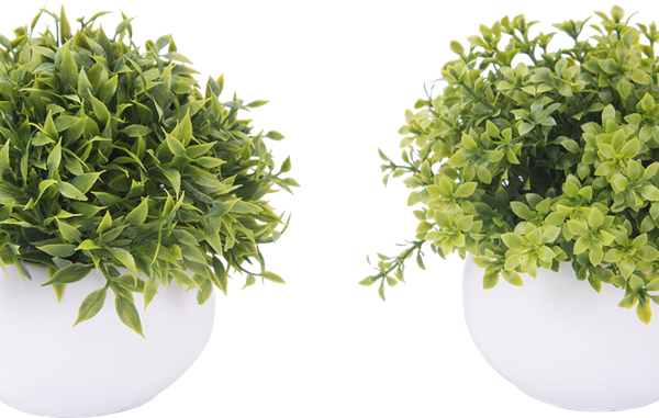 Растение искусственное в горшке Трава