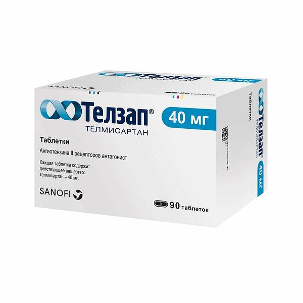 Телзап таблетки 40 мг 90 шт