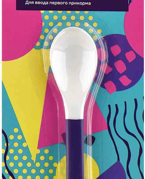 Ложка детская Lubby арт. 14067 с 4 месяцев цвет в ассортименте