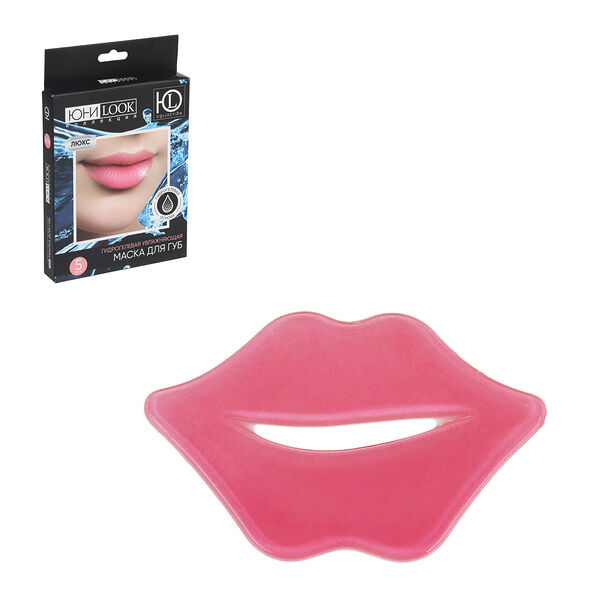 Юниlook маска гидрогелевая увлажняющая для губ люкс, 5 шт