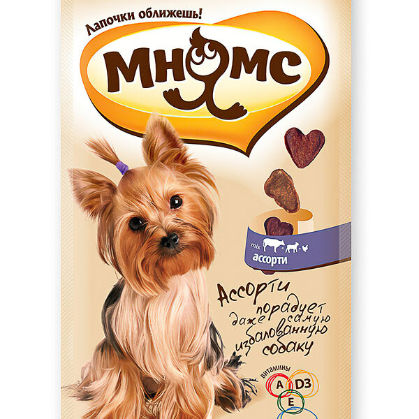 Лакомые кусочки для собак Мнямс Ассорти