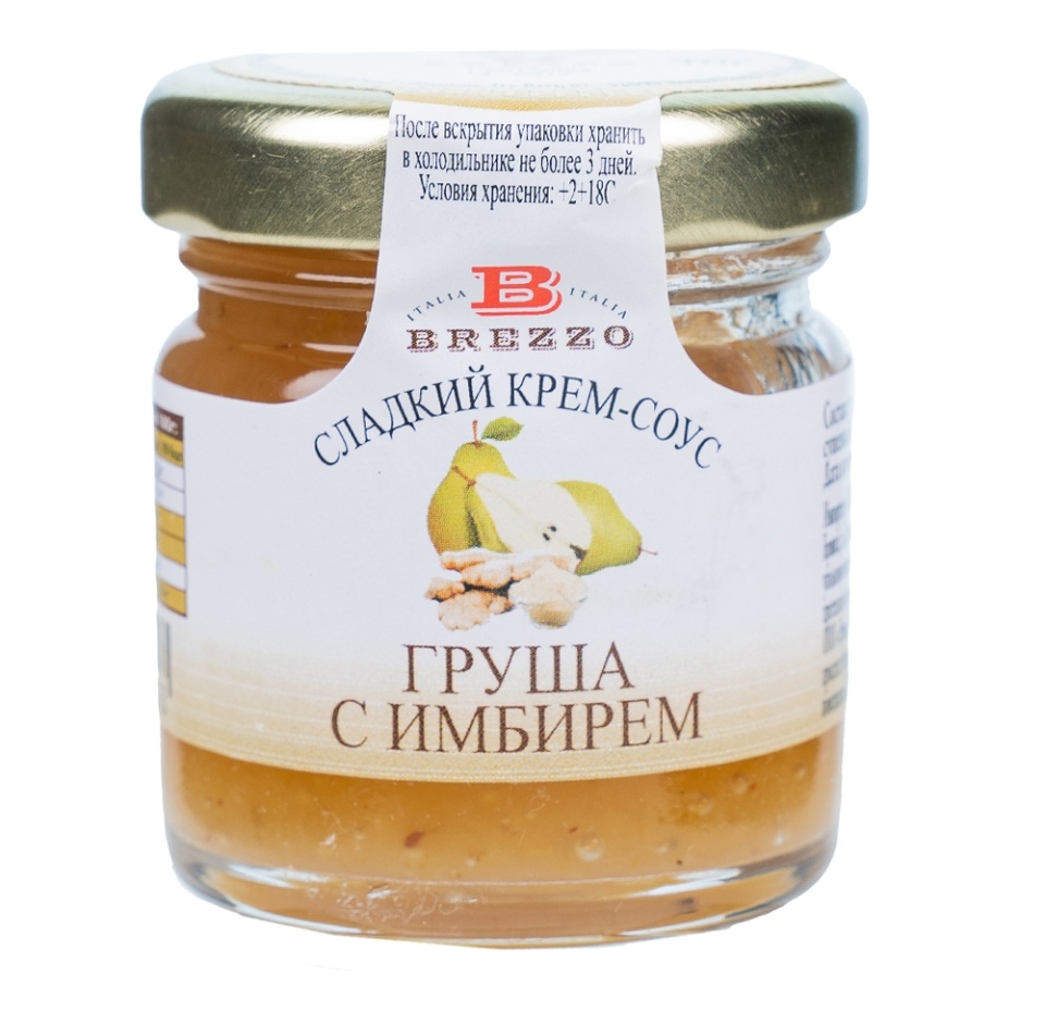 

Сладкий крем-соус к сыру с грушей и имбирем, BREZZO