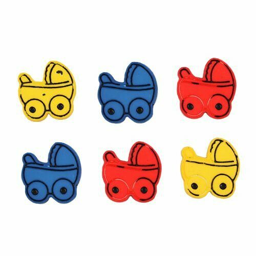 Декоративный элемент, Коляска (I1554-DW2) 6шт