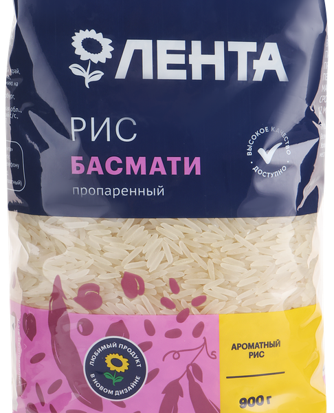 Рис ЛЕНТА Басмати, пропаренный