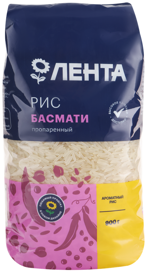 

Рис ЛЕНТА Басмати, пропаренный 1 кг