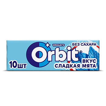 Жевательная резинка Orbit сладкая мята без сахара 13.6г