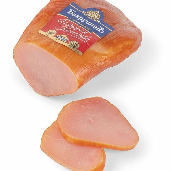 Карпаччо из индейки Бахрушинъ сырокопченое (0,2-0,5 кг), 1 упаковка ~ 0,3 кг