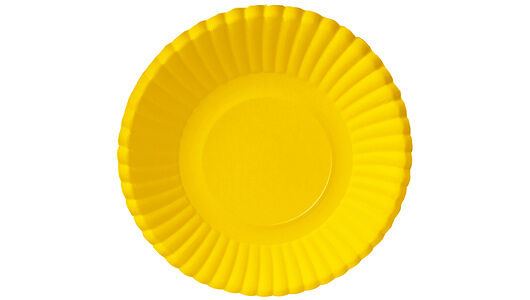 Тарелка бумажная Gratias желтая 185 мм набор