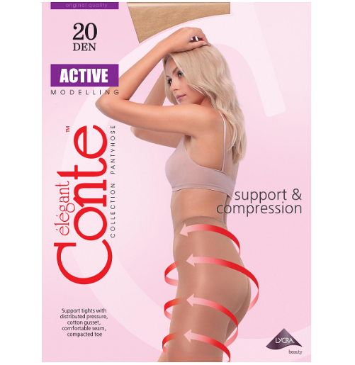 Колготки женские Conte Active 20 Den цвет Natural размер 3
