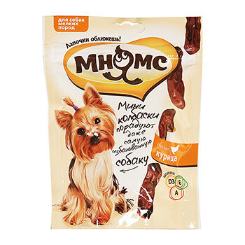 Лакомство для собак мелких пород Мнямс Pro Pet мини-колбаски Курица