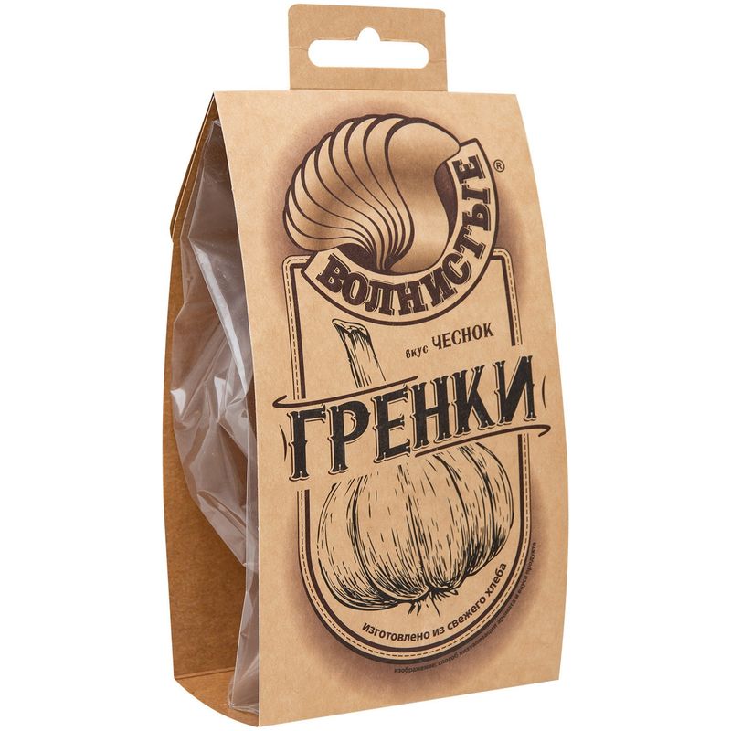 

Гренки Волнистые с чесноком 75 г