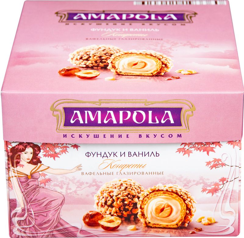 

Набор конфет Amapola Фундук и ваниль, 100 г