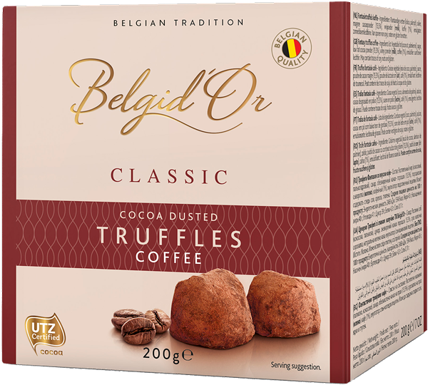 Трюфели Belgidor кофейные с какао посыпкой