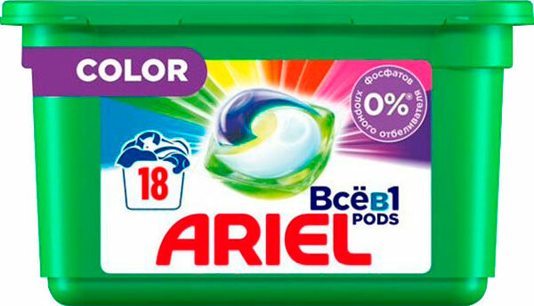 Капсулы для стирки Ariel Все в 1 Pods Color