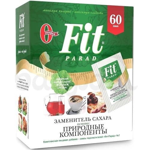 Заменитель сахара Фит Парад №7 60*1гр карт/уп