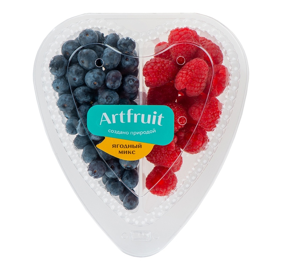 

Микс ягодный Artfruit сердце голубика и малина 250 г