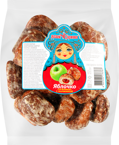 Пряники Русские Пряники Яблочко с яблочной начинкой, 400 г