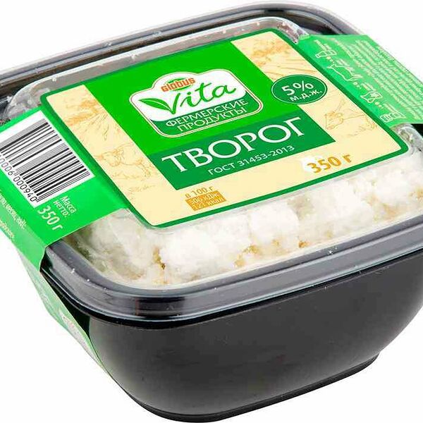 Творог Глобус Вита 5% 350 г