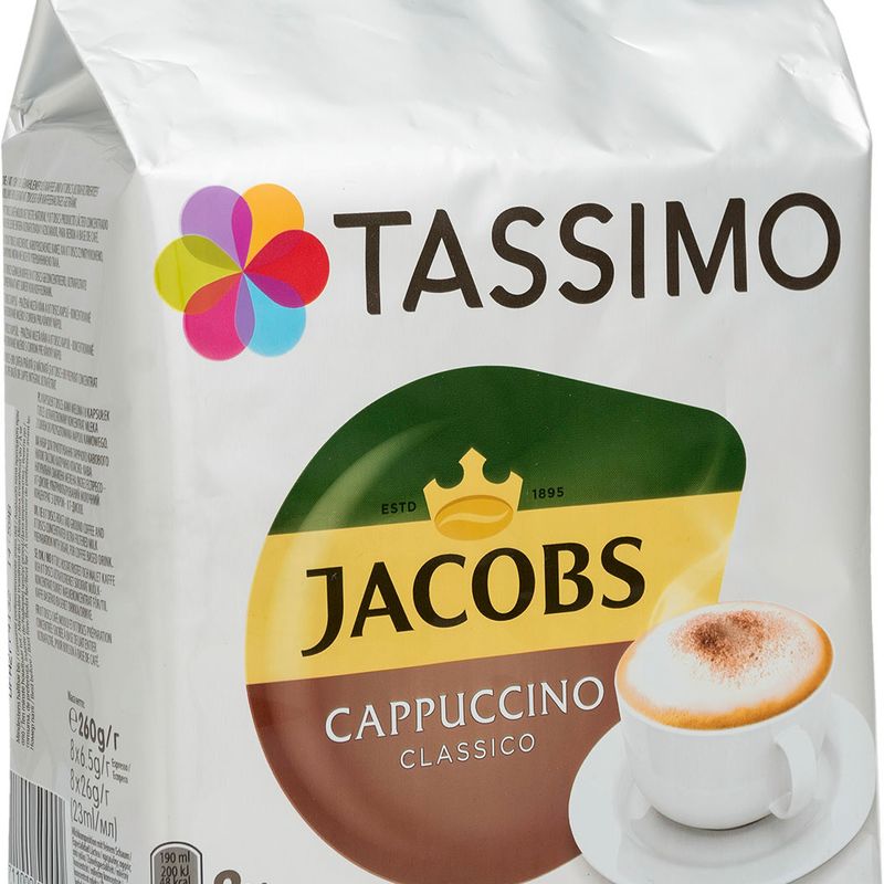 

Кофе в капсулах Jacobs Cappuccino Classico Tassimo, 8 шт, 260 г