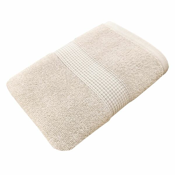 Полотенце махровое кремовое Маркет, 30х50см