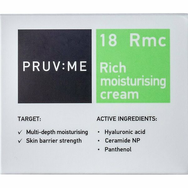 PRUV:ME Rmc 18 Rich moisturising cream Крем для лица с насыщенной текстурой увлажняющий, 50 мл