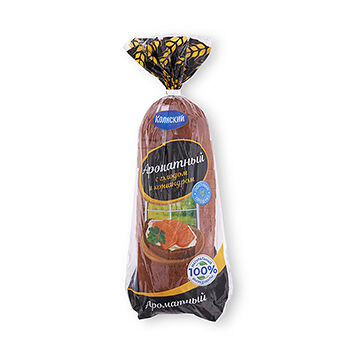 Хлеб Ароматный Коломенское с ржаным солодом и кориандром, нарезка